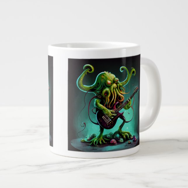 Cthulhu Sten "n Roll Jumbo Mugg (Framsida höger)