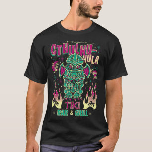 Cthulhu Tiki Pub Creepy Cute Hawaiian Kärlek Craft T Shirt