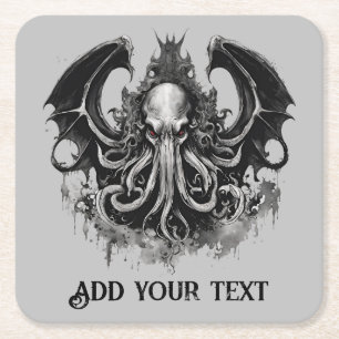 Cthulhu Underlägg Papper Kvadrat