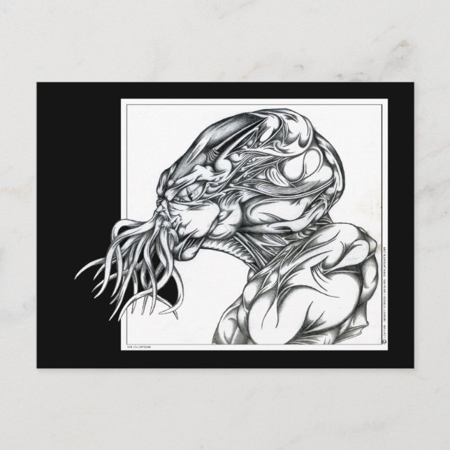 Cthulhu Vykort (Framsida)