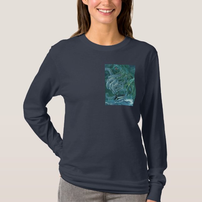 Cthulhus Hoodies T Shirt (Framsida)