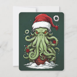 Cthulhu's Yuletide Reign: En fruktansvärd jul Julkort