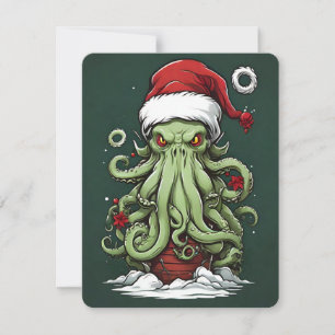 Cthulhu's Yuletide Reign: En fruktansvärd jul Julkort