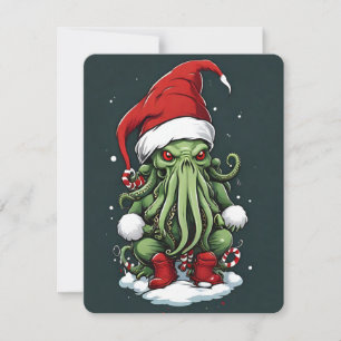 Cthulhu's Yuletide Reign: En fruktansvärd jul Julkort