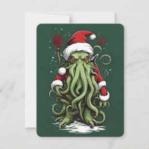 Cthulhu's Yuletide Reign: En fruktansvärd jul Julkort