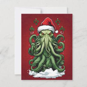 Cthulhu's Yuletide Reign: En fruktansvärd jul Julkort