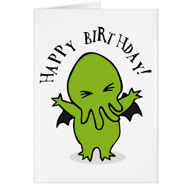 Cthulie Hälsningskort (Framsidan)