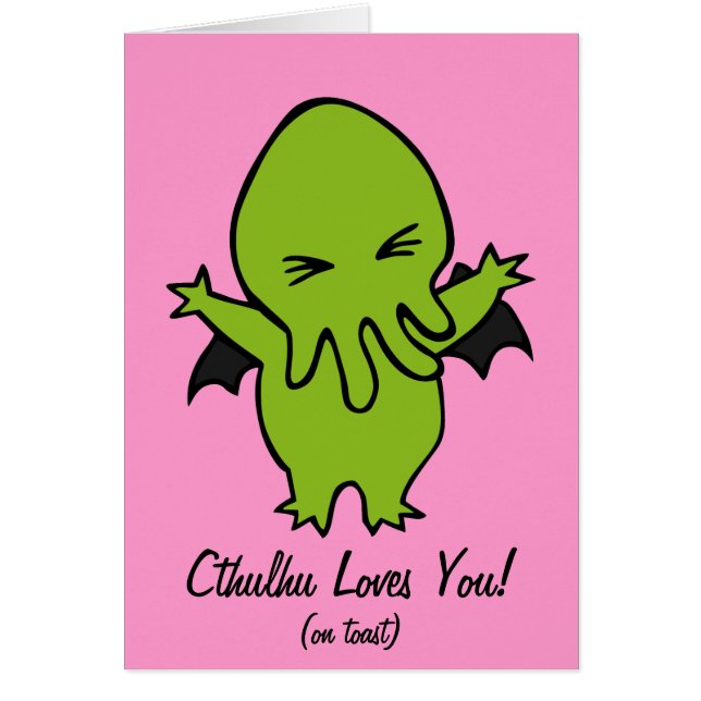 Cthulie Hälsningskort (Framsidan)