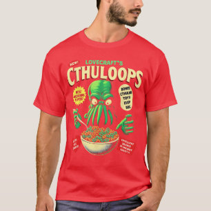 Cthuloops Cereal Parodi för Horror Fans Cthulhu fu T Shirt