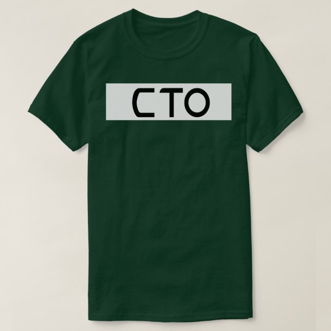 CTO BLACK T SHIRT (Design framsida)
