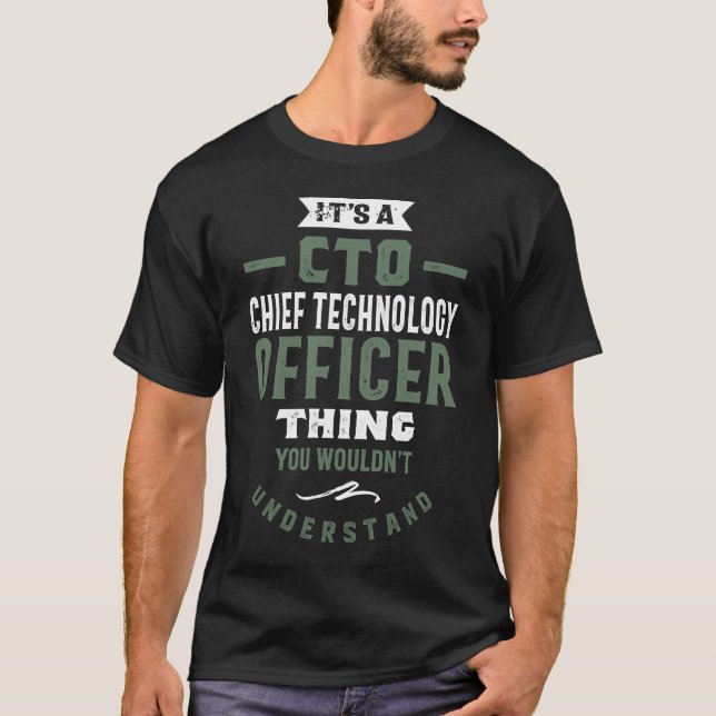 CTO - Chief Technology Officer T Shirt (Framsida)