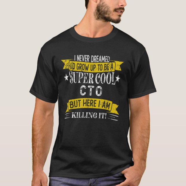 CTO-jobbtitel yrken T Shirt (Framsida)