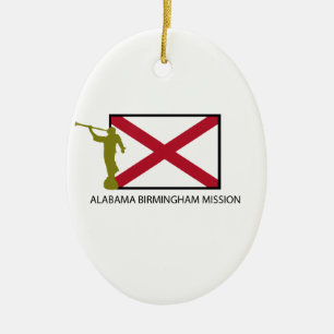 CTR FÖR ALABAMA BIRMINGHAM BESKICKNING LDS JULGRANSPRYDNAD KERAMIK