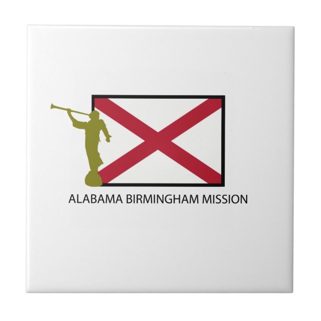 CTR FÖR ALABAMA BIRMINGHAM BESKICKNING LDS KAKELPLATTA (Framsidan)