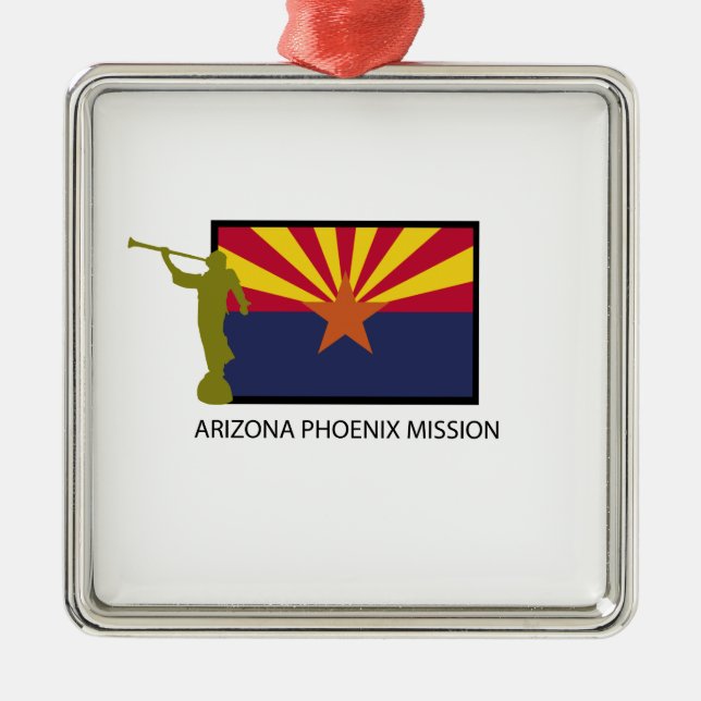 CTR FÖR ARIZONA PHOENIX BESKICKNING LDS JULGRANSPRYDNAD METALL (Framsidan)