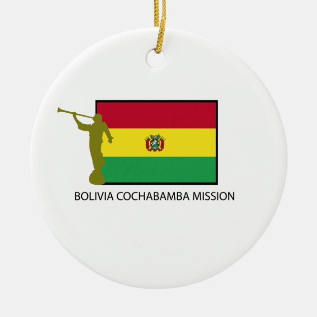CTR FÖR BOLIVIA COCHABAMBA BESKICKNING LDS JULGRANSPRYDNAD KERAMIK (Framsidan)