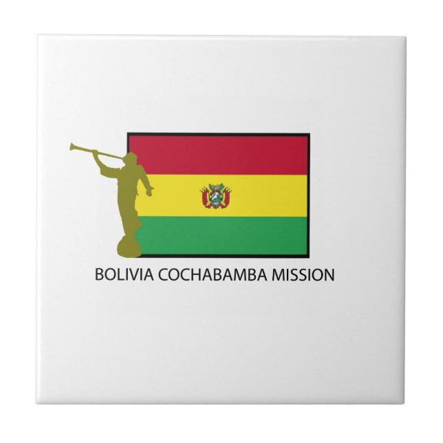 CTR FÖR BOLIVIA COCHABAMBA BESKICKNING LDS KAKELPLATTA (Framsidan)