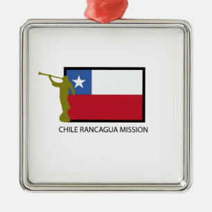 CTR för Chile Rancagua beskickning LDS Julgransprydnad Metall