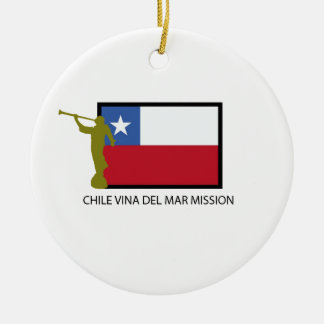 CTR för Chile Vina Del Mar beskickning LDS Julgransprydnad Keramik