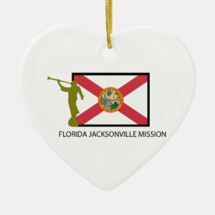 CTR FÖR FLORIDA JACKSONVILLE BESKICKNING LDS JULGRANSPRYDNAD KERAMIK