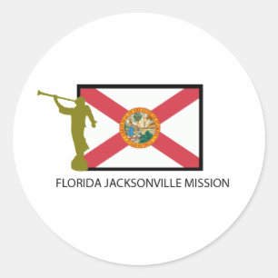 CTR FÖR FLORIDA JACKSONVILLE BESKICKNING LDS RUNT KLISTERMÄRKE