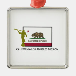 CTR FÖR KALIFORNIEN LOS ANGELES BESKICKNING LDS JULGRANSPRYDNAD METALL
