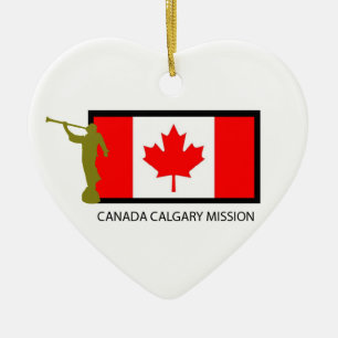 CTR FÖR KANADA CALGARY BESKICKNING LDS JULGRANSPRYDNAD KERAMIK