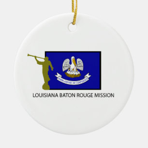 CTR FÖR LOUISIANA BATON ROUGE BESKICKNING LDS JULGRANSPRYDNAD KERAMIK
