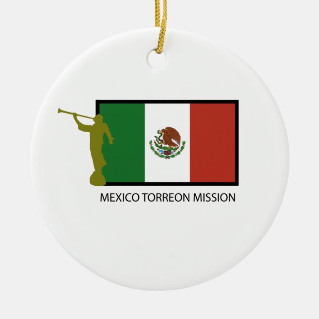 CTR FÖR MEXICO TORREON BESKICKNING LDS JULGRANSPRYDNAD KERAMIK (Framsidan)