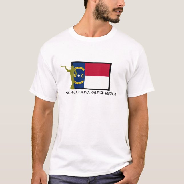 CTR FÖR NORTH CAROLINA RALEIGH BESKICKNING LDS T SHIRT (Framsida)