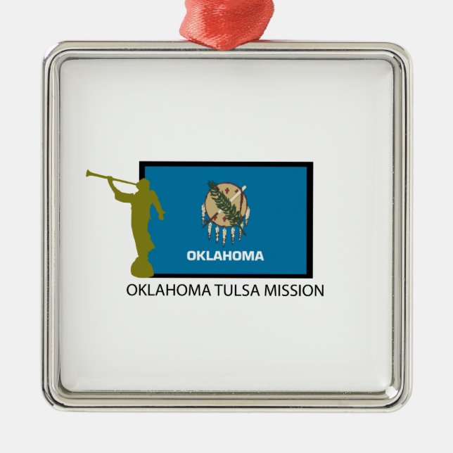 CTR FÖR OKLAHOMA TULSA BESKICKNING LDS JULGRANSPRYDNAD METALL (Framsidan)