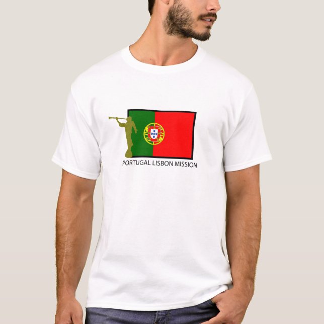 CTR FÖR PORTUGAL LISBON BESKICKNING LDS TEE (Framsida)