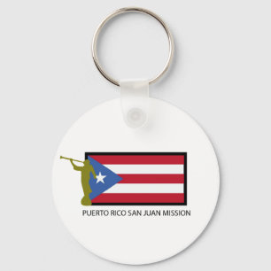 CTR FÖR PUERTO RICO SAN JUAN BESKICKNING LDS NYCKELRING