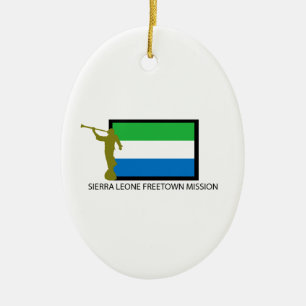 CTR FÖR SIERRA LEONE FREETOWN BESKICKNING LDS JULGRANSPRYDNAD KERAMIK