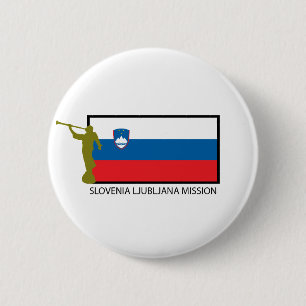 CTR FÖR SLOVENIEN LJUBLJANA BESKICKNING LDS KNAPP