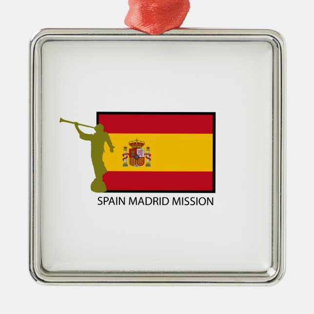 CTR FÖR SPANIEN MADRID BESKICKNING LDS JULGRANSPRYDNAD METALL (Framsidan)