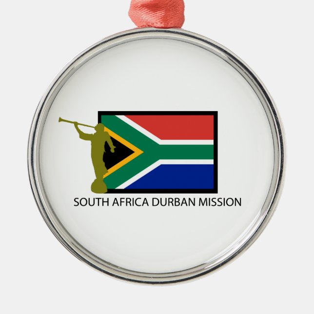 CTR FÖR SYDAFRIKA DURBAN BESKICKNING LDS JULGRANSPRYDNAD METALL (Framsidan)