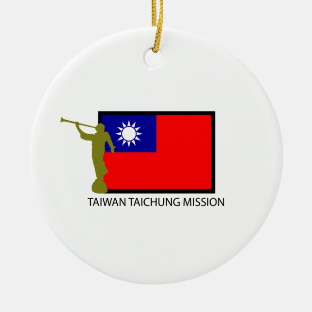 CTR FÖR TAIWAN TAICHUNG BESKICKNING LDS JULGRANSPRYDNAD KERAMIK (Framsidan)