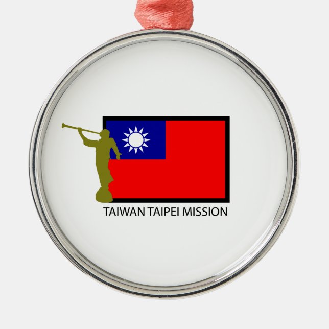 CTR FÖR TAIWAN TAIPEI BESKICKNING LDS JULGRANSPRYDNAD METALL (Framsidan)