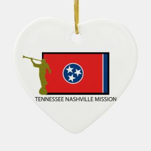 CTR FÖR TENNESSEE NASHVILLE BESKICKNING LDS JULGRANSPRYDNAD KERAMIK