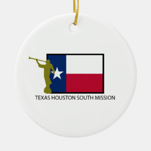 CTR FÖR TEXAS HOUSTON SUOTH BESKICKNING LDS JULGRANSPRYDNAD KERAMIK