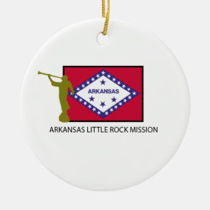 CTR LDS FÖR ARKANSAS LITTLE ROCKBESKICKNING JULGRANSPRYDNAD KERAMIK