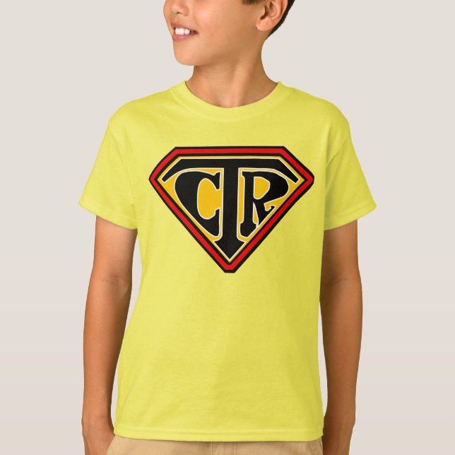 CTR Shield - Youth Baseball T-shirt (Framsida)
