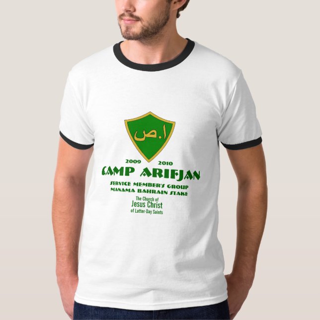 CTR skyddar arabiska, campar Arifjan, tjänste- T Shirt (Framsida)