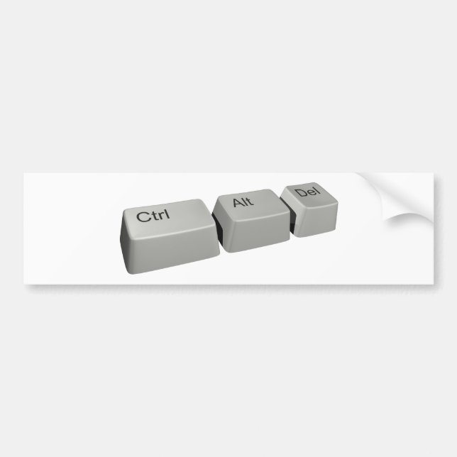 Ctrl Alt Del Bildekal (Framsidan)