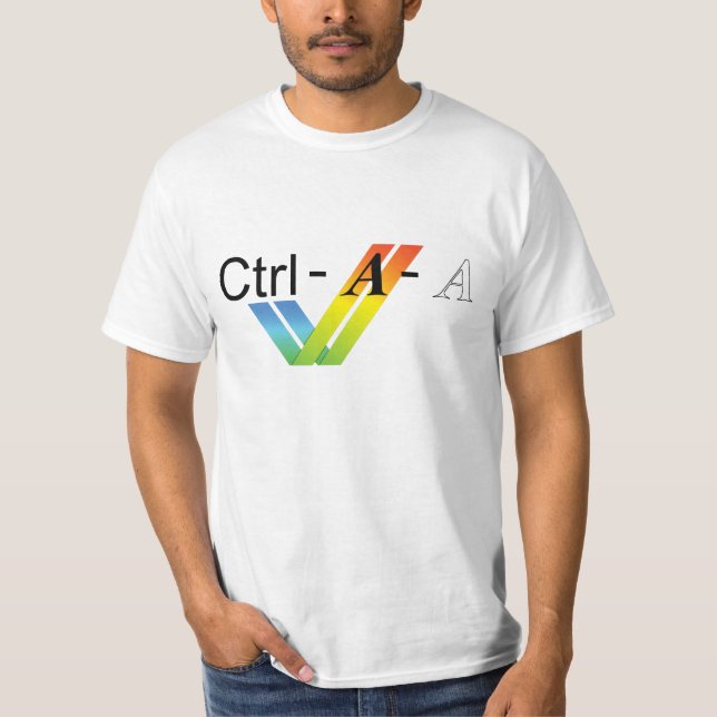 Ctrl-Alt-Del för Amiga användare T-shirt (Framsida)