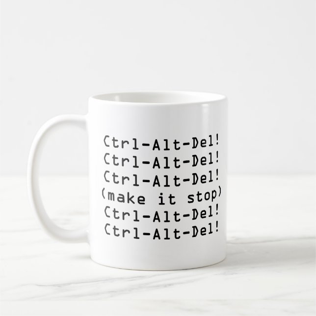 Ctrl-Alt-Del Kaffemugg (Vänster)