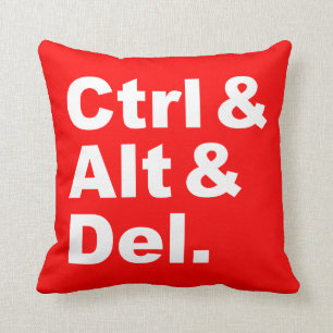 Ctrl & Alt & Del Kudde (omvändningfärger)