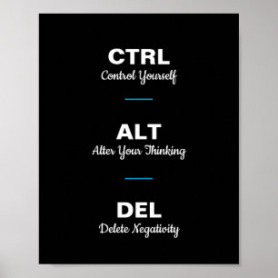 Ctrl Alt Del Motivational Ord Quote Poster