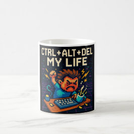 CTRL - ALT - DEL MY LIFE MUG KAFFEMUGG
